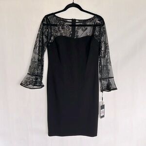 Karl Lagerfeld size 2 beaded black dress NEW with tags!!